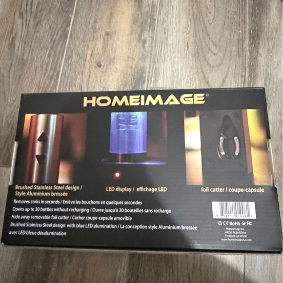 Homeiage Rechargeable Wine Bottle Opener New - Picture 6 of 6